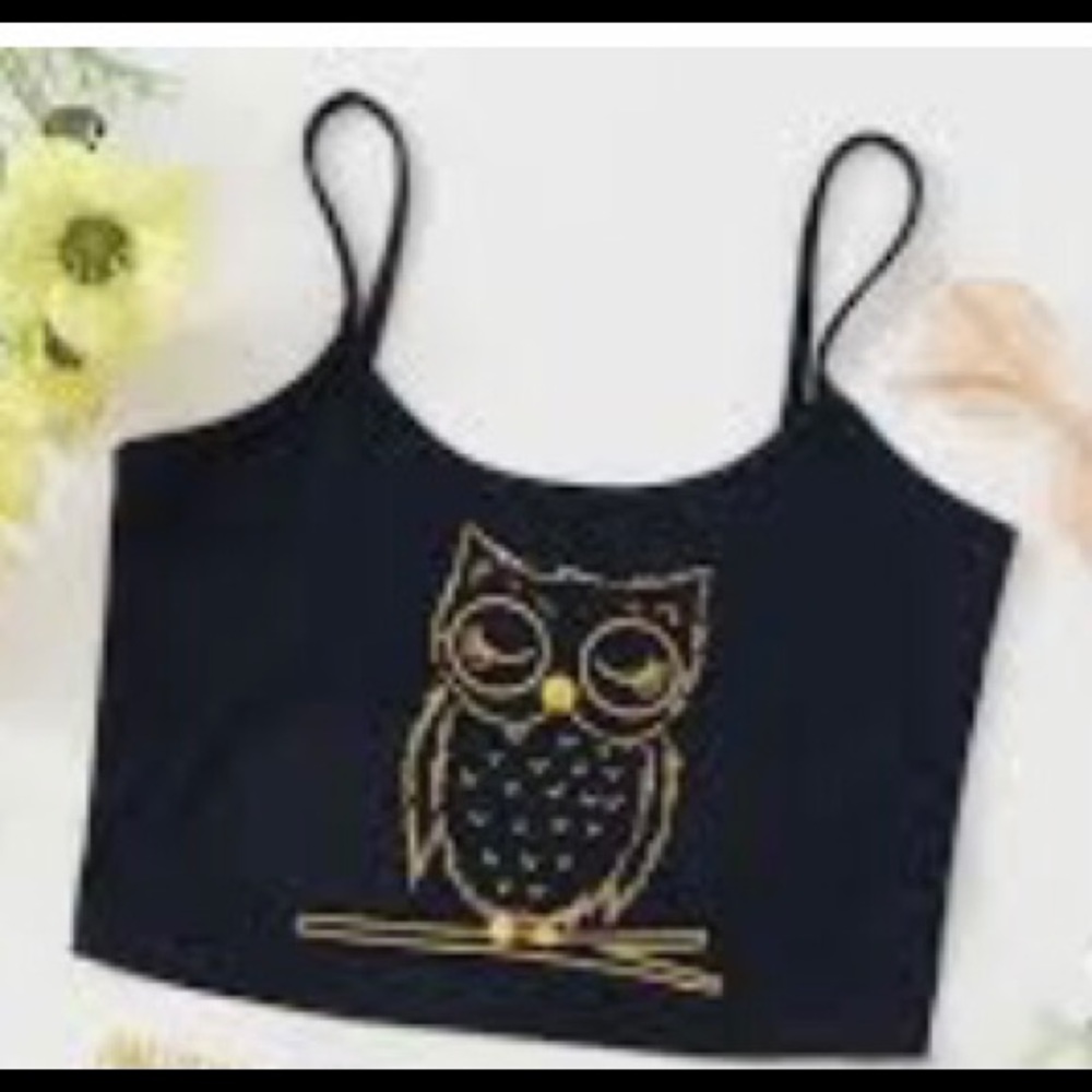 Owl Pj Crop Top